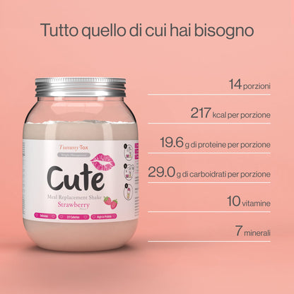 Cute Nutrition Frullato Sostitutivo del Pasto al Cioccolato - Shake Dietetico con Vitamine - Confezione da 500g con E-book Gratis di TummyTox