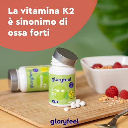 Vitamina K2 MK7, 200 Compresse, Qualità Premium K2VITAL®, 200µg per Compressa ad Alto Dosaggio, Menachinone Premium 99,7+% All Trans MK7, Integratore Vit K2 per Articolazioni & Cartilagini