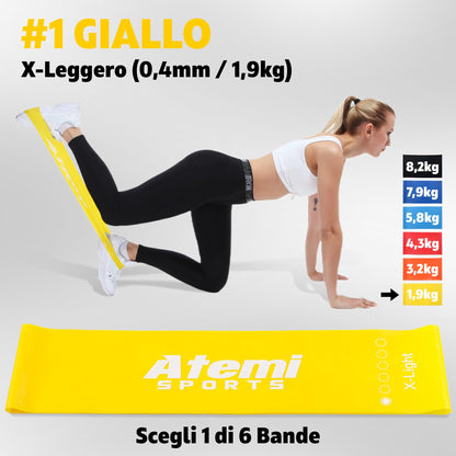 Banda Elastica [EXTRA LARGA] | Fasce Elastiche Fitness per Glutei, Gambe, Fianchi | Bande di Resistenza per Donne o Uomini | [VENDUTO SINGOLAMENTE]