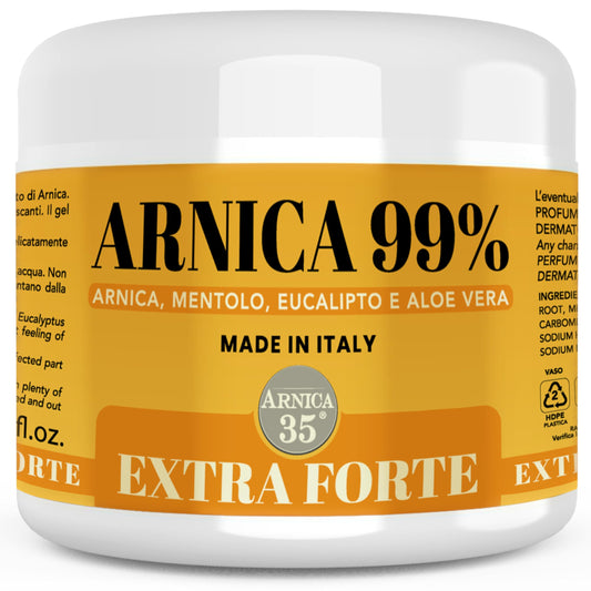 Arnica 35 - Arnica per Cavalli Uso Umano Gel Extra Forte 500ml, 99% Arnica Montana ad Azione Intensa per Massaggiare Muscoli e Articolazioni, Assorbimento Rapido, Made in Italy