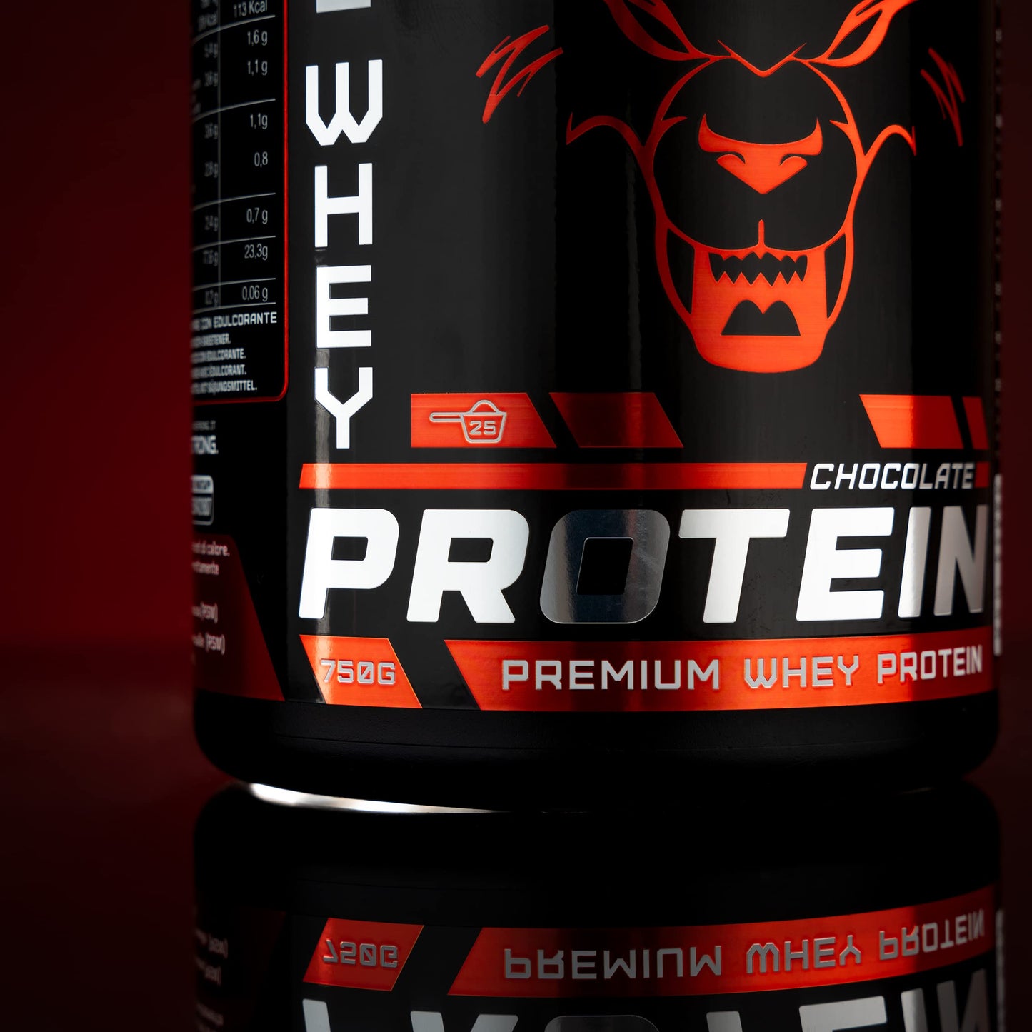 Whey Proteine in Polvere Vitastrong - Proteine del Siero del Latte Isolate e Concentrate - Alta solubilità & concentrazione 23g per dose - Whey Protein Ricco di BCAA ed EAA (Cioccolato)