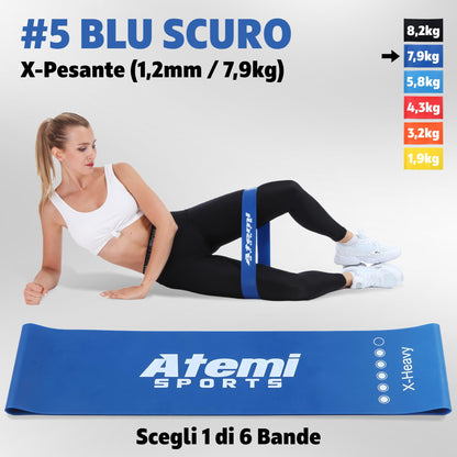 Banda Elastica [EXTRA LARGA] | Fasce Elastiche Fitness per Glutei, Gambe, Fianchi | Bande di Resistenza per Donne o Uomini | [VENDUTO SINGOLAMENTE]