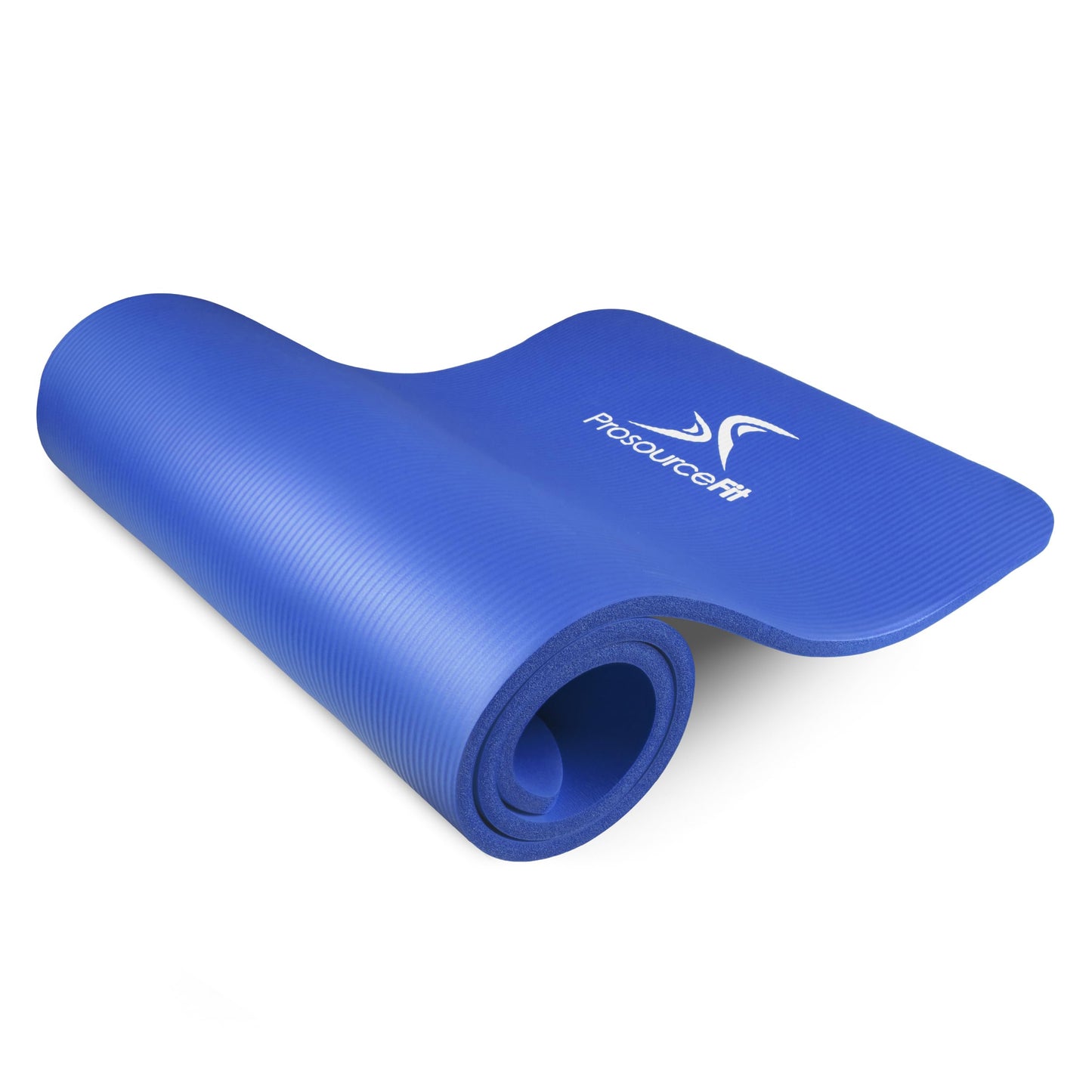 ProsourceFit Extra Thick Yoga and Pilates Mat ½” (13mm) or 1" (25mm), 71-inch Long High Density Exercise Mat with Comfort Foam and Carrying Strap