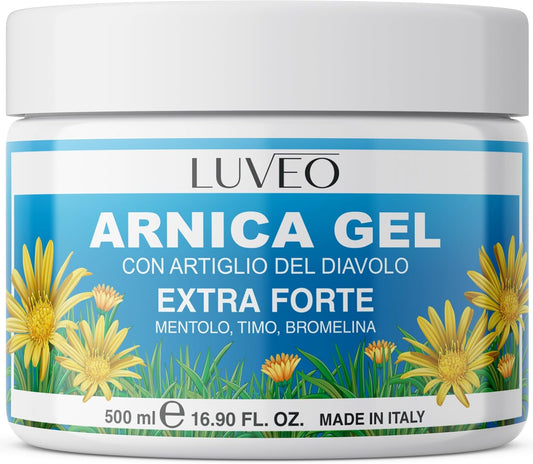 Arnica per Cavalli Uso Umano 500ml Extra Forte, Arnica Gel Forte Potenziata con Artiglio del Diavolo Forte, Crema Arnica Azione Intensa per Massaggi a Muscoli e Articolazioni