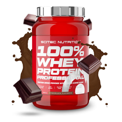 Scitec Nutrition 100% Whey Protein Professional - Potenziato con aminoacidi extra ed enzimi digestivi - Senza glutine - Senza olio di palma, 2.35 kg, Cioccolato