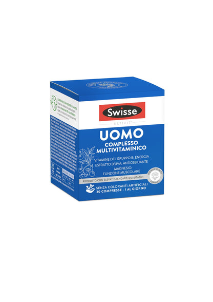 Swisse Multivitaminico Uomo 50+ - 30 Compresse - Integratore multivitaminico per uomo con vitamine, minerali ed erbe naturali