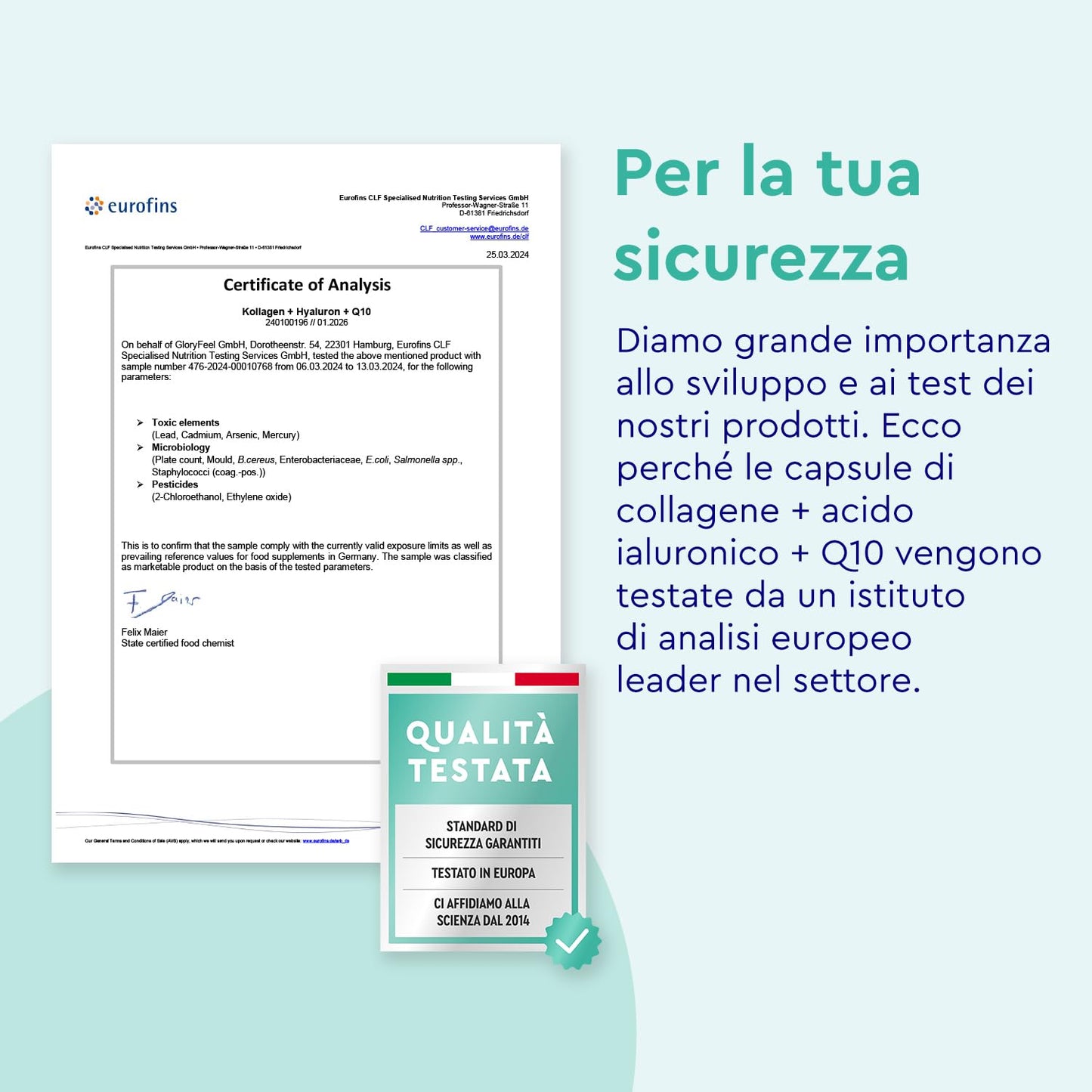 Collagene Marino con Acido Ialuronico, con Coenzima Q10, Vitamina C e Zinco, Vitamine A, B12, D3, Magnesio, 60 Capsule, Collagene Marino Idrolizzato, Collagene Integratore Pelle, Ossa e Articolazioni