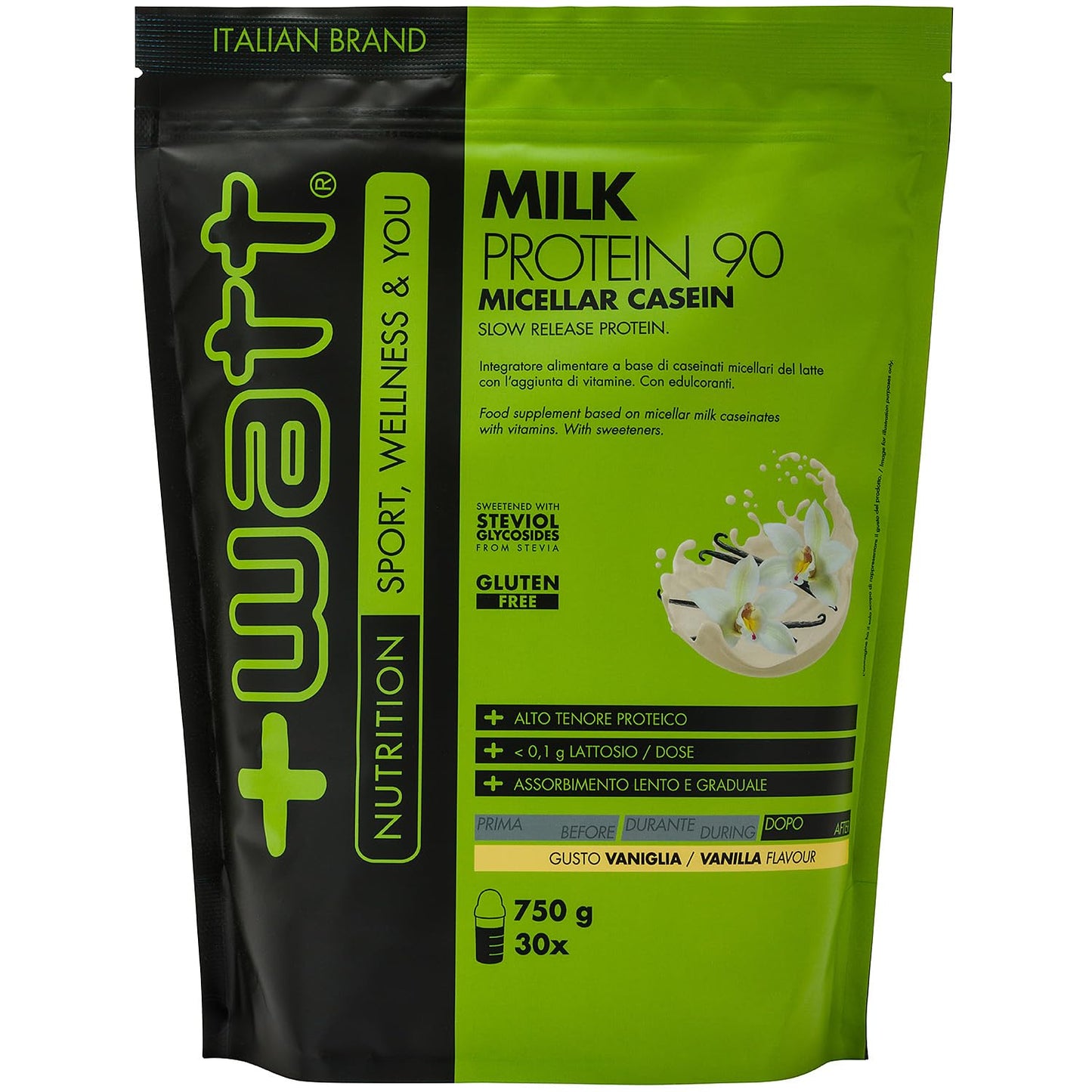 Milk Protein 90 - Proteina a Lento Assorbimento- Formato: 750 g - Gusto: Cacao