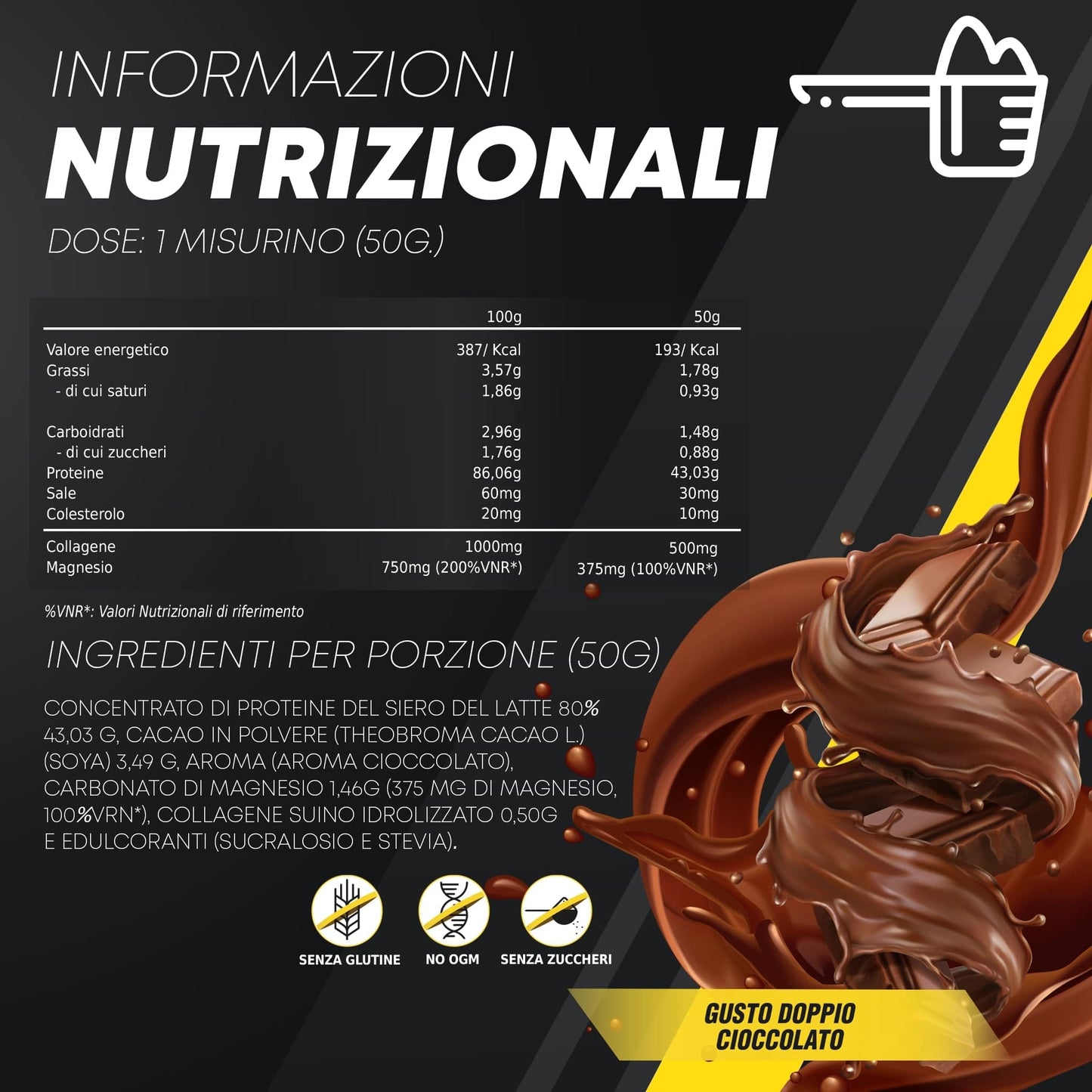 Healthy FUSION Whey protein 100% pura | Proteine whey + collagene + magnesio | Proteine del siero di latte isolate per lo sviluppo muscolare | Massa muscolare pulita | 1000 g (Cioccolato)