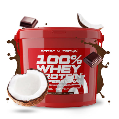 Scitec Nutrition 100% Whey Protein Professional - Potenziato con aminoacidi extra ed enzimi digestivi - Senza glutine - Senza olio di palma, 2.35 kg, Cioccolato