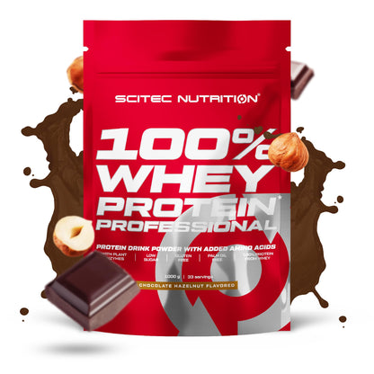 Scitec Nutrition 100% Whey Protein Professional - Potenziato con aminoacidi extra ed enzimi digestivi - Senza glutine - Senza olio di palma, 2.35 kg, Cioccolato