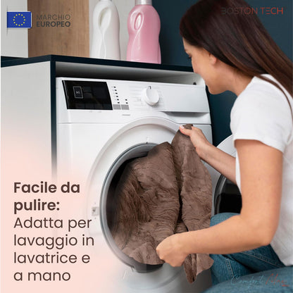 Coperta Termica Doppia Comfortmax | 180 x 130 cm + 9 + Controllo digitale removibile | Riscaldamento rapido + Spegnimento automatico + Protezione contro il surriscaldamento | Lavabile in lavatrice