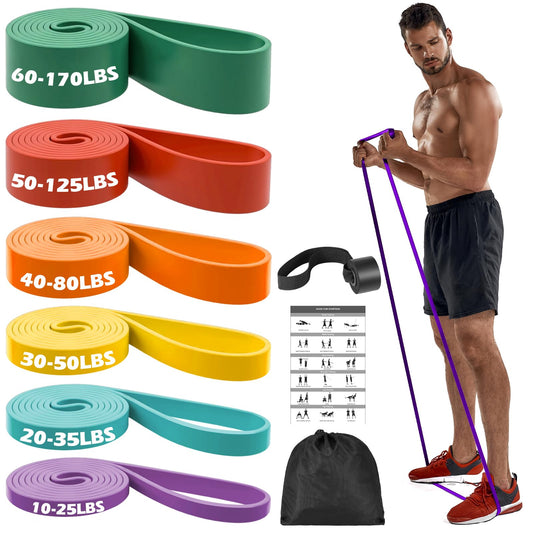 Zacro Elastiche Resistenza Band - Elastiche Fitness Band di Resistenza in Lattice Naturale Resistente Fitness Premium Resistance Band per Allenamento Stretching Powerlifting Resistenza