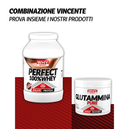 WHY SPORT PERFECT 100% WHEY - Proteine Whey - Proteine Isolate - Proteine in Polvere con Aminoacidi Essenziali per la Massa Muscolare - Gusto Cioccolato al Latte - 900 gr