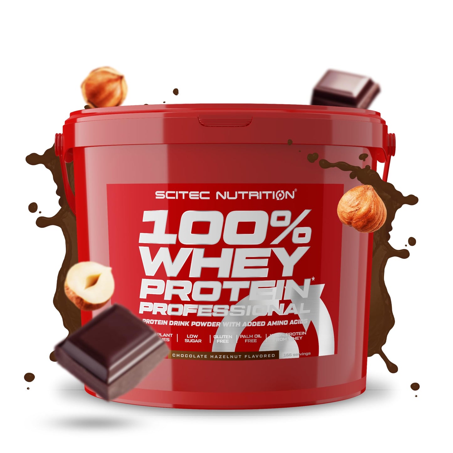 Scitec Nutrition 100% Whey Protein Professional - Potenziato con aminoacidi extra ed enzimi digestivi - Senza glutine - Senza olio di palma, 2.35 kg, Cioccolato