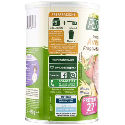 Pesoforma Smoothie Frutti di Bosco, Pasto sostitutivo per il controllo del peso, Smoothie gustoso che aiuta a rimettersi in forma, Ricco in proteine e fibre, Solo 202 calorie, 16 pasti, 436 gr