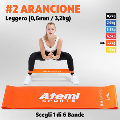 Banda Elastica [EXTRA LARGA] | Fasce Elastiche Fitness per Glutei, Gambe, Fianchi | Bande di Resistenza per Donne o Uomini | [VENDUTO SINGOLAMENTE]