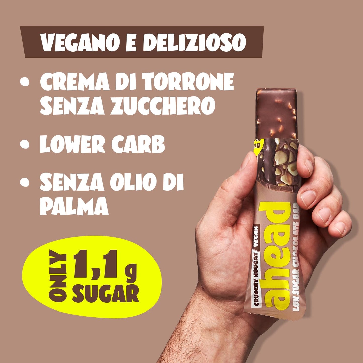 AHEAD Keto Bar Pacchetto Degustazione – 12 x Barrette chetogeniche senza zucchero – fino a 1,7 g di zucchero* e 5g di carboidrati netti per barretta - Dolci senza zucchero Achieve