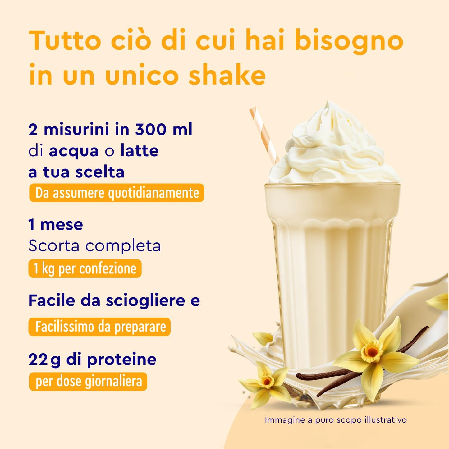 Proteine in Polvere Vegane 1 kg, 22 g Proteine, Gusto Vaniglia, Proteine Vegetali Isolate in Polvere di Pisello, Fagiolo e Girasole, Aumento e Crescita Muscolare*, senza Glutine, Zucchero e Lattosio