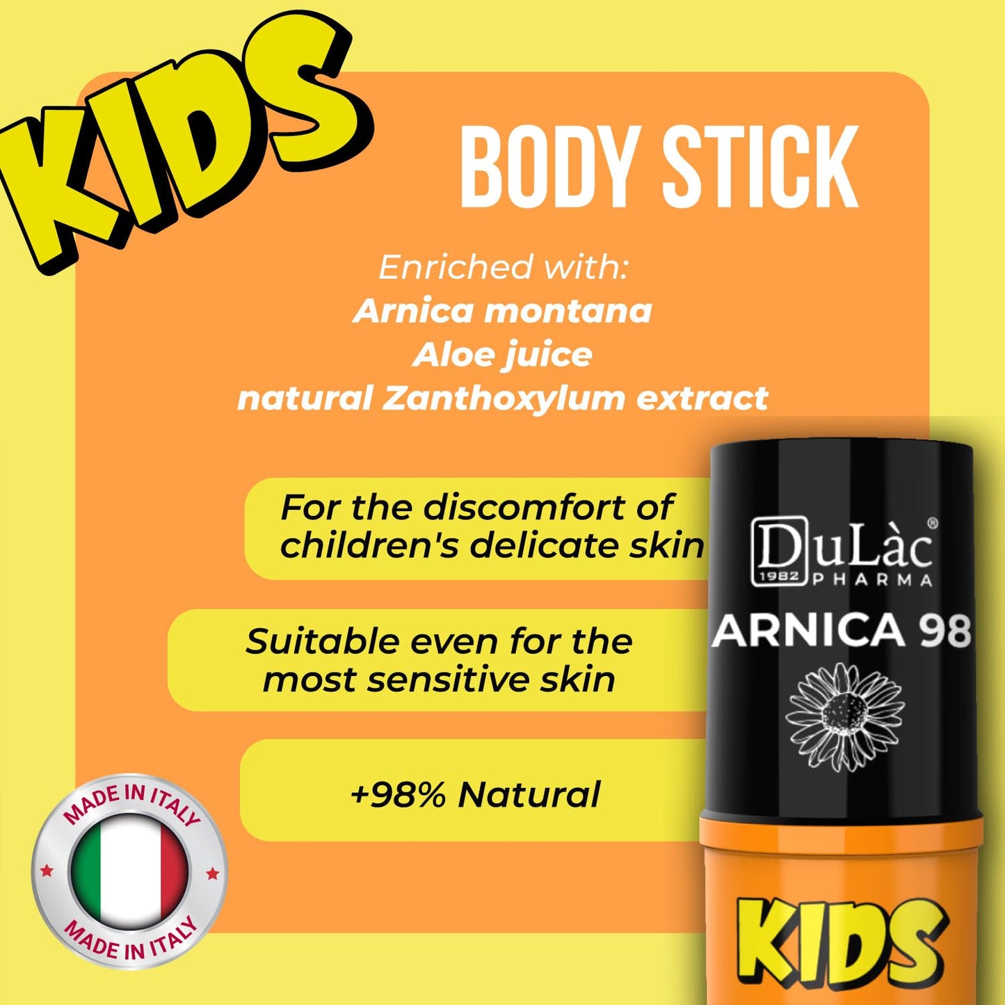 Dulàc - Arnica Per Cavalli Uso Umano Gel 50 ml, Arnica Forte 98% Non unge, Formula Naturale, Azione Intensa per Massaggi a Muscoli e Articolazioni, Mentolo, Dermatologicamente Testato, Made in Italy