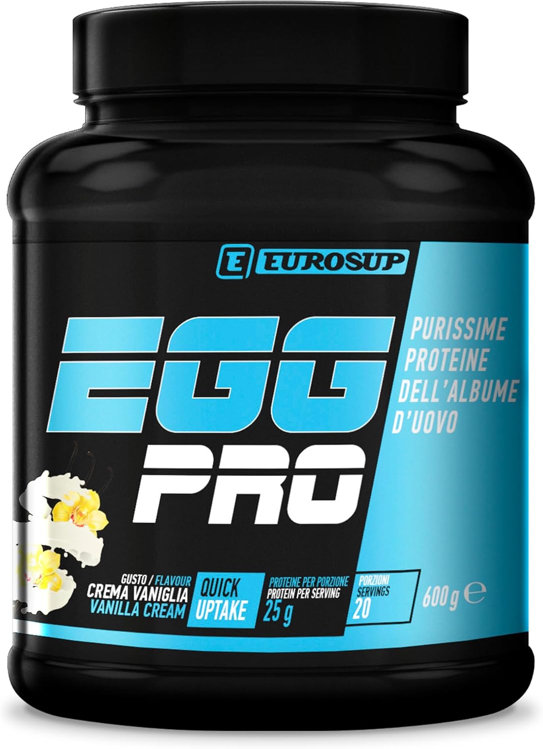 EGG PRO - 600g - Vaniglia - Purissime proteine del bianco d'uovo