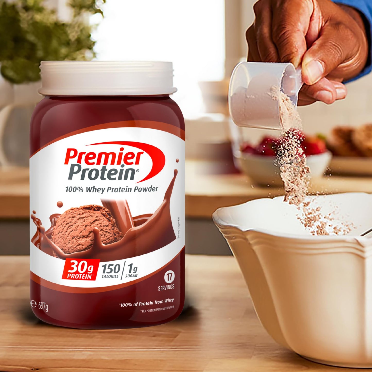 Premier Protein - Whey 100% Protein Powder - Vanilla Milkshake - 663g