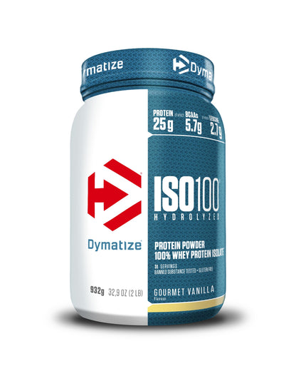 Dymatize ISO 100 Hydrolyzed Gourmet Chocolate 932g - Proteine del siero di latte idrolizzate e isolate in polvere