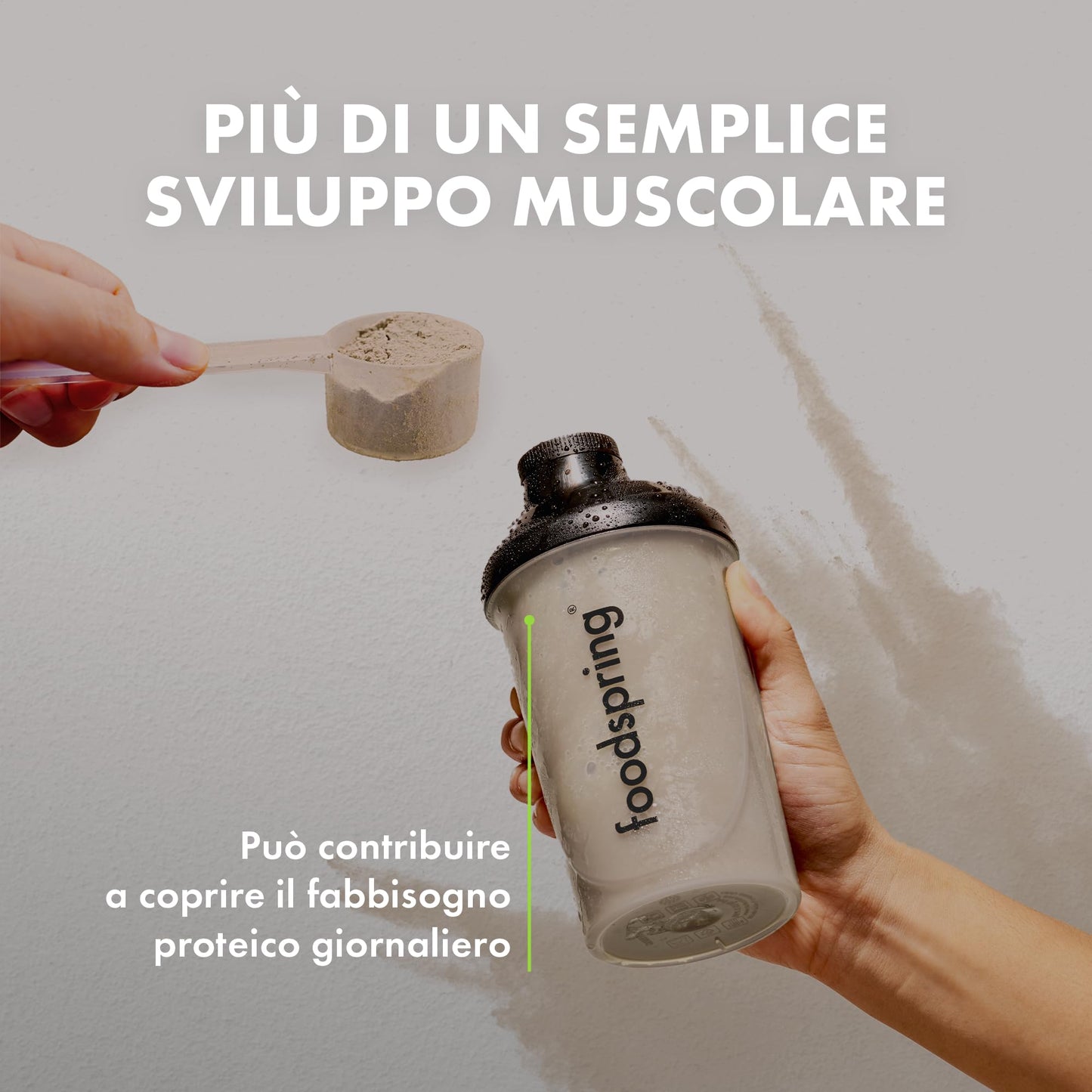 foodspring - Proteine Whey in polvere Cioccolato - Con 21 g di proteine per l'aumento muscolare, perfetta solubilità, ultra-filtrate & ricche di BCAA ed EAA - gusto pieno e delizioso (750 g)