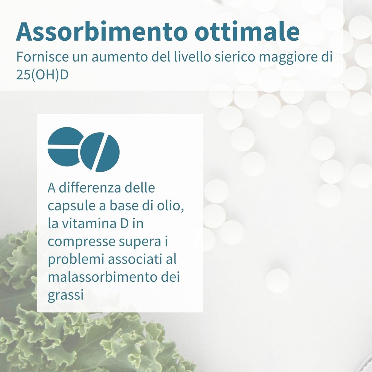 Vitamina D3 ad alto dosaggio 2000 UI, 50 μg, 365 compresse (1 Anno), Integratore per Difese Immunitarie, Ossa, Denti & Muscoli - Igennus