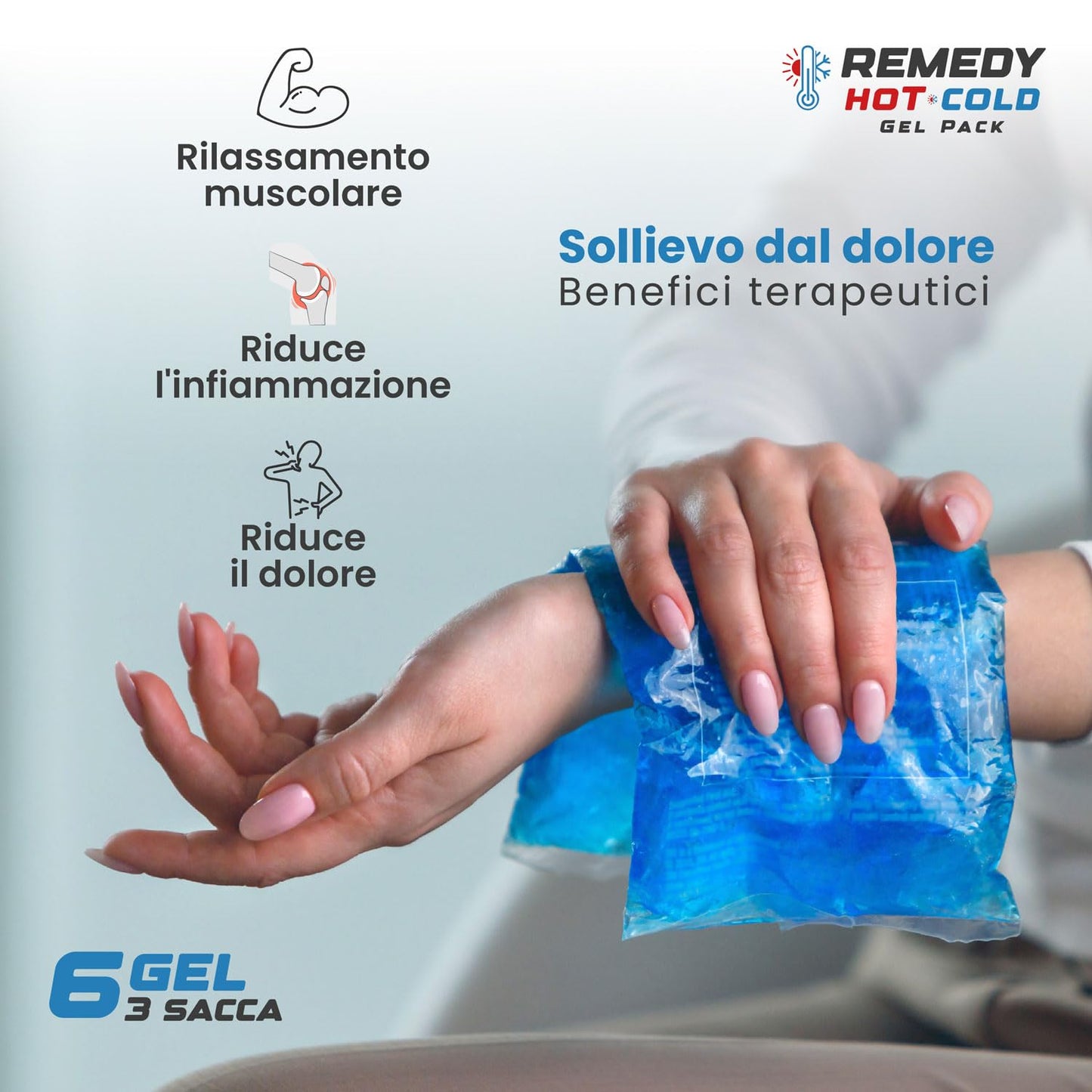 Impacchi gel multiuso per caldo/freddo Compresse universali riutilizzabili per frigorifero e microonde include fodere in lana NUOVA VERSIONE per dolore e lesioni (2 Borse 1 Copertina)