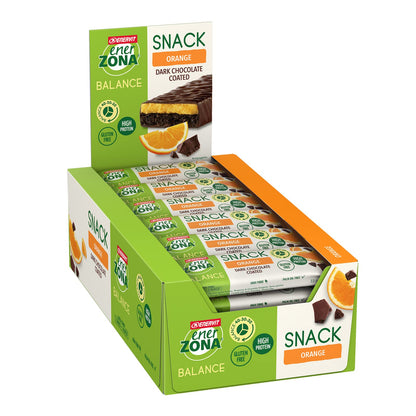 Enervit, Enerzona Protein Snack 40-30-30 Gusto Noir Cioccolato Fondente, 30 Barrette Proteiche da 33gr Dieta a Zona con Proteine del Latte e Fibre, Senza Olio di Palma