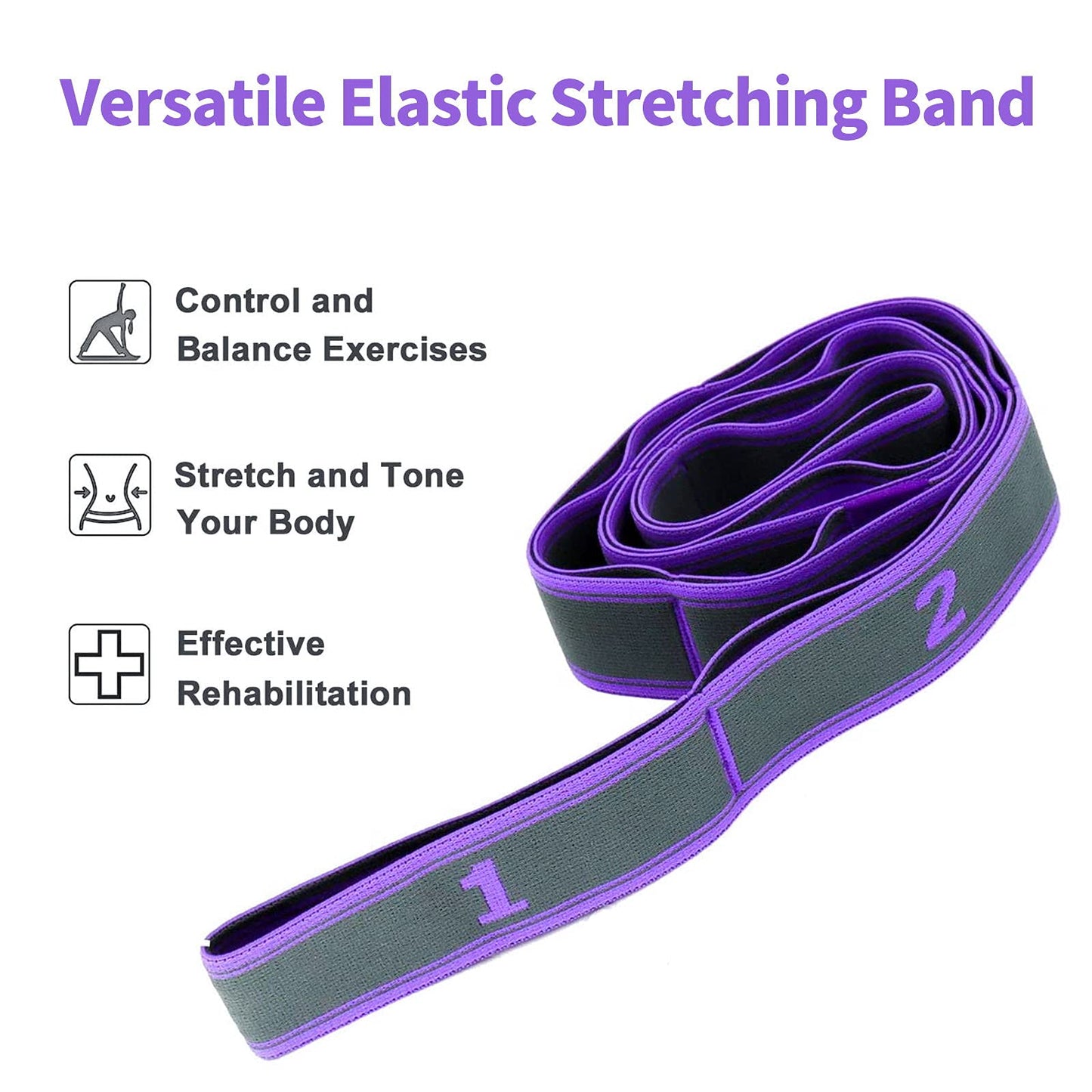 Elastico Fasce di Resistenza, Fitness Elastici e bande Yoga Stretching Band Ceinture Elastiche Cinghia Elastica