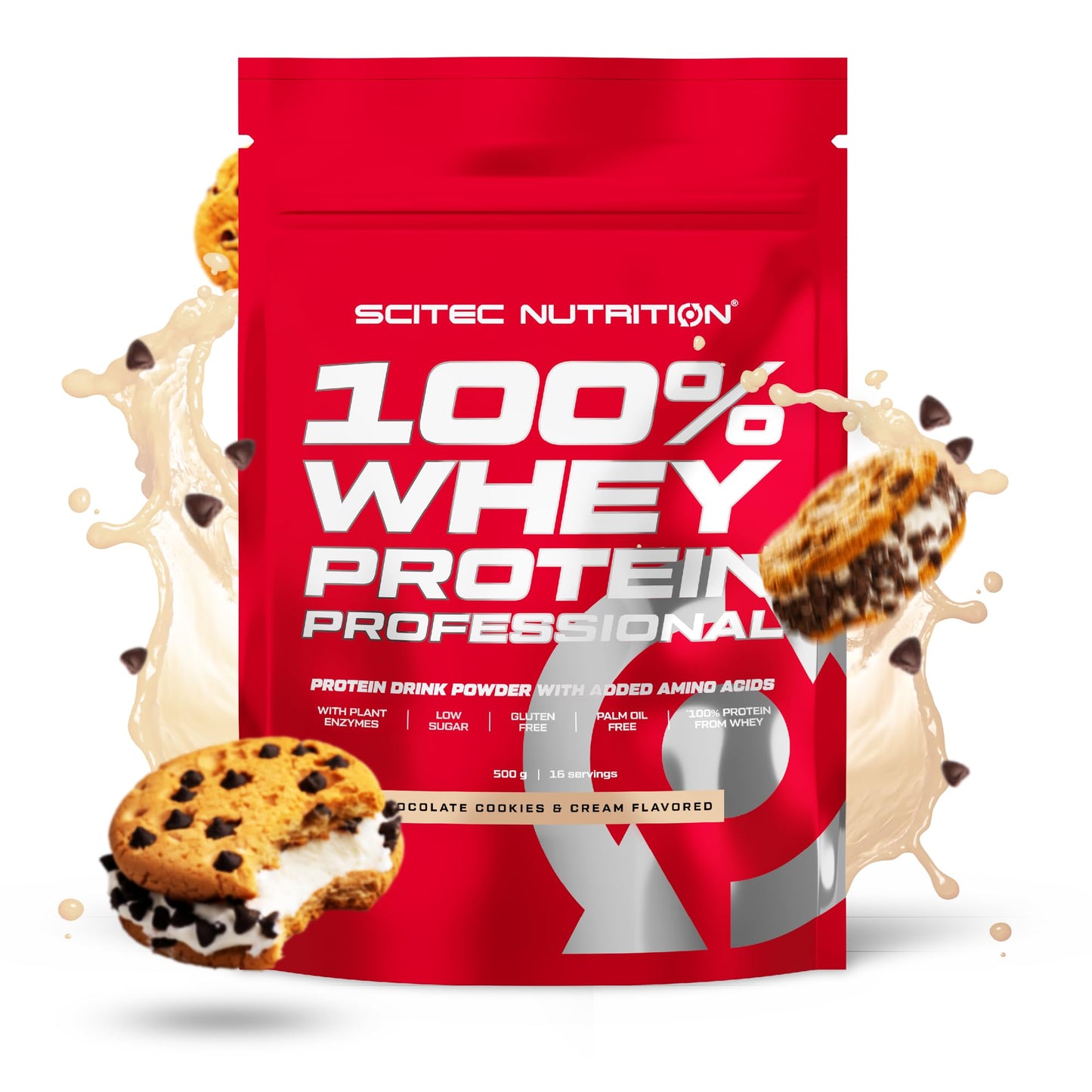 Scitec Nutrition 100% Whey Protein Professional - Potenziato con aminoacidi extra ed enzimi digestivi - Senza glutine - Senza olio di palma, 2.35 kg, Cioccolato