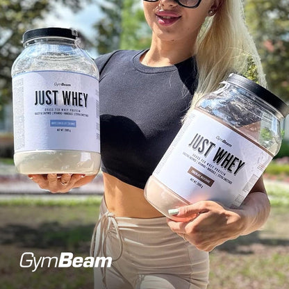 GymBeam Just Whey, Proteine in Polvere Multicomponente da Siero di Latte, Concentrato e Idrolizzato, 22,4g Proteine per Dose, con BCAA e Amminoacidi Essenziali (1000 g, Chocolate Milkshake)