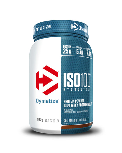 Dymatize ISO 100 Hydrolyzed Gourmet Chocolate 932g - Proteine del siero di latte idrolizzate e isolate in polvere