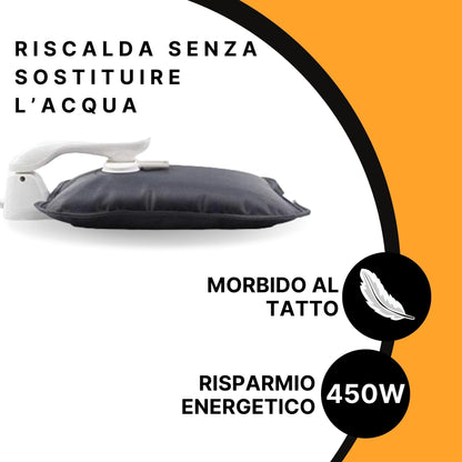 ELETTROCASA - Borsa Acqua Calda Elettrica Teporino - 6h di Calore - Borsa Calda Elettrica Ricaricabile Pronta in 10' - Borsa Elettrica Acqua Calda