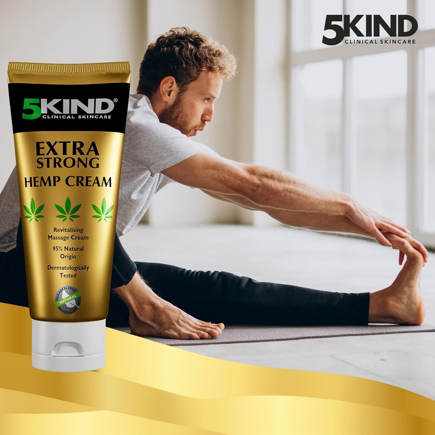 5kind crema canapa extra forte 100 ml - Crema Muscolare Idratante e Ricca Di Estratti Naturali. Calma Piedi, Spalle e Ginocchia