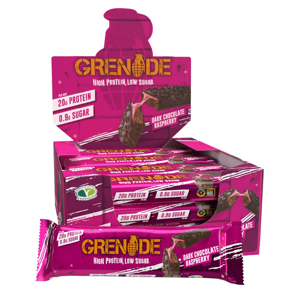 Grenade Barretta Proteica a Basso Contenuto di Carboidrati - Lemon Cheesecake, 12 x 60 g