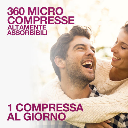 BIOTINA - COMPLEX 360 Mini Compresse (1 anno). Integratori per capelli con Biotina, Selenio e Zinco. Biotina capelli, unghie e pelle. Crescita capelli azione anticaduta capelli donna uomo. Agocap