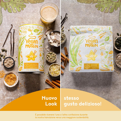 Proteine in Polvere Vegane | Gusto Cioccolato | 21g Proteine | Proteine Vegetali Isolate in Polvere di Pisello, Riso, Girasole e Soia | Massa Muscolare | 1.2kg Vegan Protein Powder | Alpha Foods