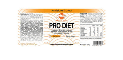 PRODIET - Integratore alimentare di proteine isolate del siero del latte e calcio caseinato con potassio e vitamine, 500 g (Gusto Vaniglia, 500 grammi)