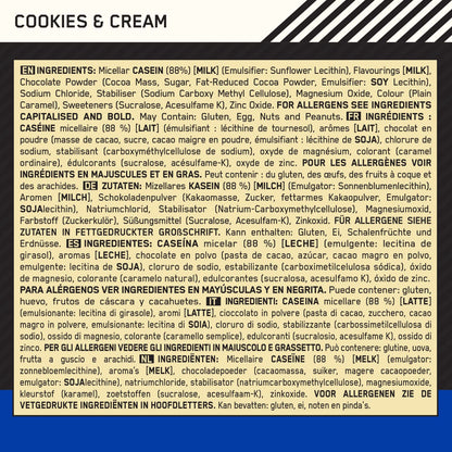 Optimum Nutrition Gold Standard 100% Casein Proteine di Caseina in Polvere a Rilascio Graduale Durante la Notte con Zinco e Magnesio Gusto Crema alla Vaniglia 55 Porzioni 1,82Kg + Shaker