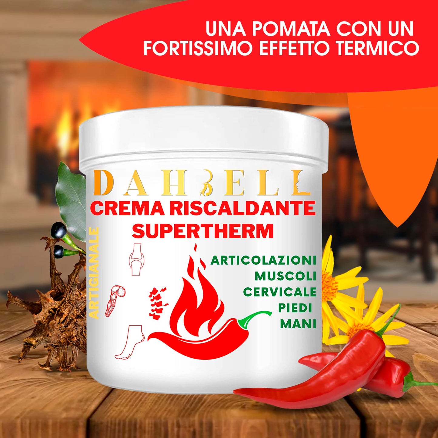 Crema capsaicina termoattiva extra riscaldante con arnica forte artiglio del diavolo e canfora per articolazioni scaldare muscoli collo schiena ottima crema riscaldante piedi