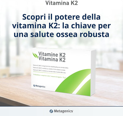 Metagenics Vitamina K2 - Contribuisce alla Normale Salute delle Ossa - 56 CPR