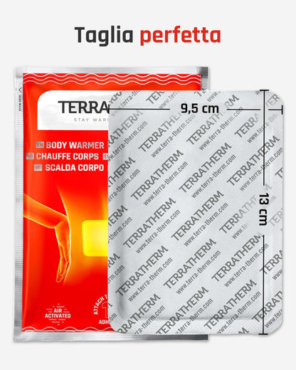 Cerotti riscaldanti schiena, collo e spalle – benefico effetto termico profondo per 12 ore, scalda schiena – scalda corpo autoadesivi e si attivano all’aria – 5 pezzi