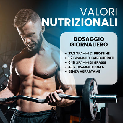 Proteine 100% Isolate WHEY V.B. 104 Gr 1000 Alto Contenuto Proteico Cacao Solo 0,18gr di Grassi 1,2gr di Carboidrati per dose Recupero Muscolare 90% Whey Protein in Polvere Prodotte in Italia