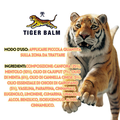 Balsamo di Tigre - Tiger Balm, Balsamo di Tigre Rosso, Alleviare Mal di Schiena, Balsamo di Tigre Originale, Crema per Massaggi, Cervicale Collo Rimedi, Spatola per Applicazione (Rosso)