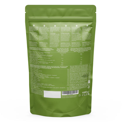 Proteine del Pisello + Riso neutre 1 kg - Proteina vegana in Polvere senza Soia, Zucchero, Lattosio o Edulcorante, Sucralosio - Natural Protein 1000 g - 77% Contenuto proteico