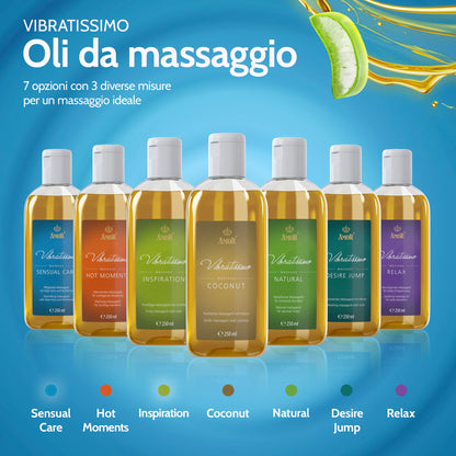 Vibratissimo “Hot Moments”: olio da massaggio riscaldante e lenitivo, 100 ml