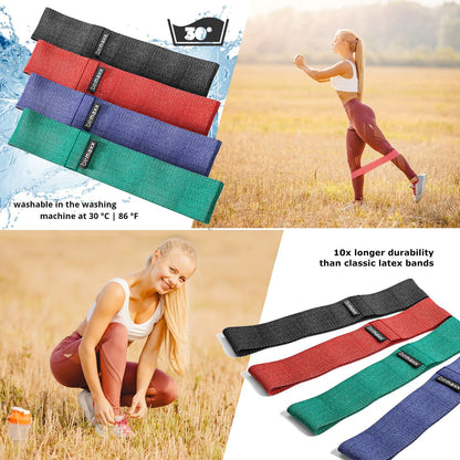 Loop Fasce Elastiche Fitness Set/Livelli Resistenza + eBook di Esercizio e Borsa | Banda Elastica Glutei Gambe Addominale Braccio, Trazioni Boxe Pull Up Pilates Sportiva Kit Uomo Donna